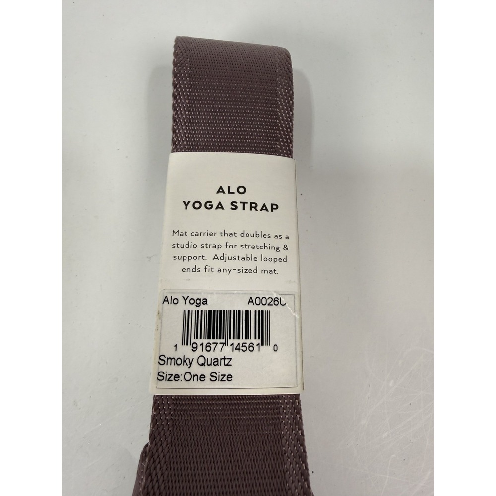 Alo Yoga Strap Mat Carrier & Studio-support Pro Smoky Quartz NEW - Picture 4 of 5